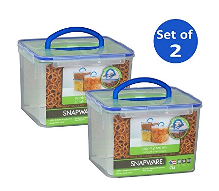 Snapware 1098436 29 Cup Large Rectangle Storage Container With Handle