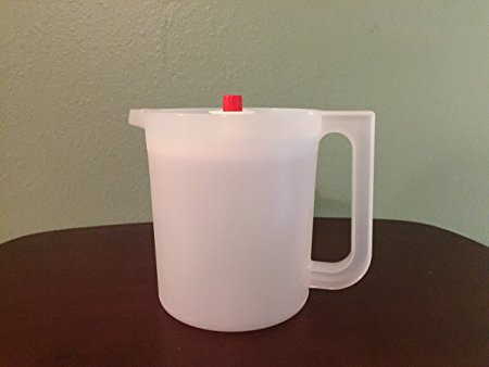 Tupperware 1.75L Pitcher Clear with Red Push Button