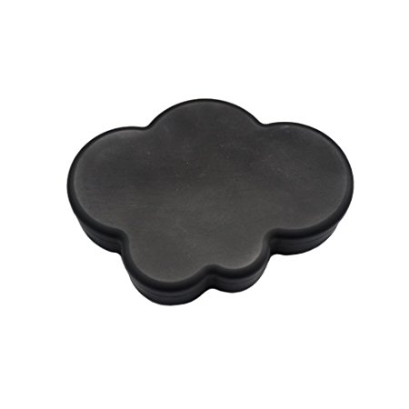 YHSWE 85ml 9Pcs Large Cloud Shape Nonstick Storage dab Silicone Concentrate Container for Oil(Black)