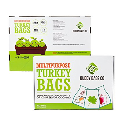 Buddy Bags Co Multipurpose Nylon Turkey Oven Bags - 19